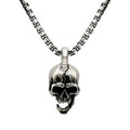 3mm Box Chain & Skull Pendant Set