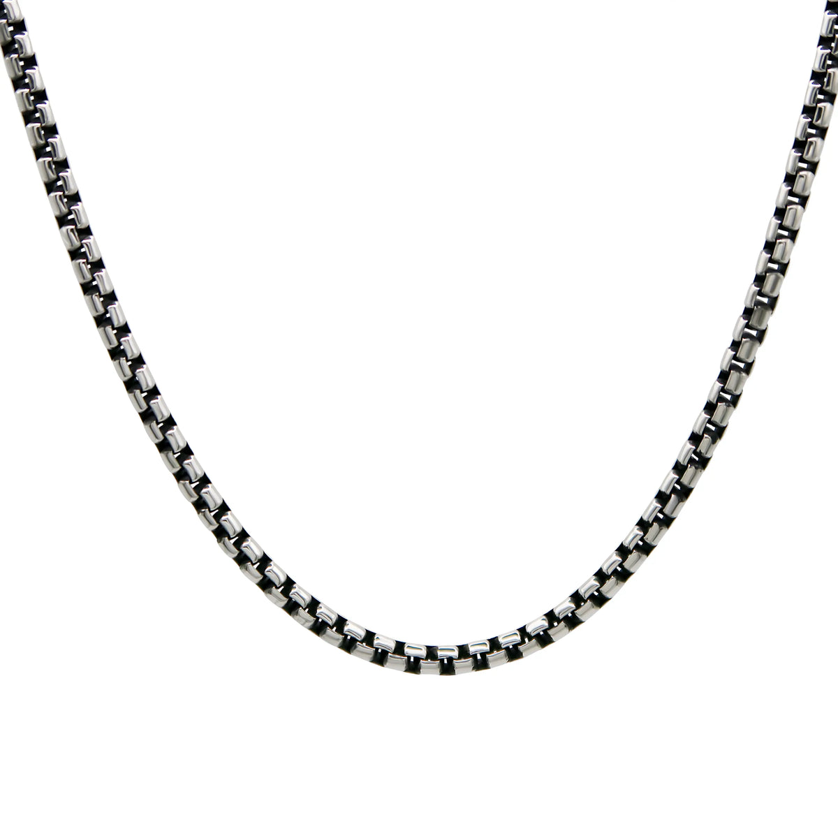 3mm Box Chain & Skull Pendant Set